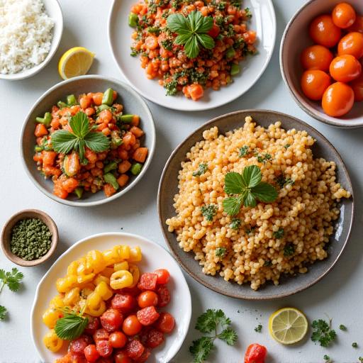 Makanan Asia dan pilihan beragam